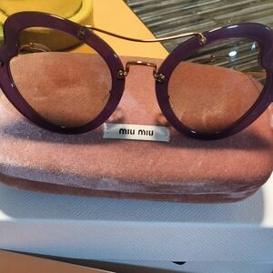 Miu Miu Violet Frame Glasses